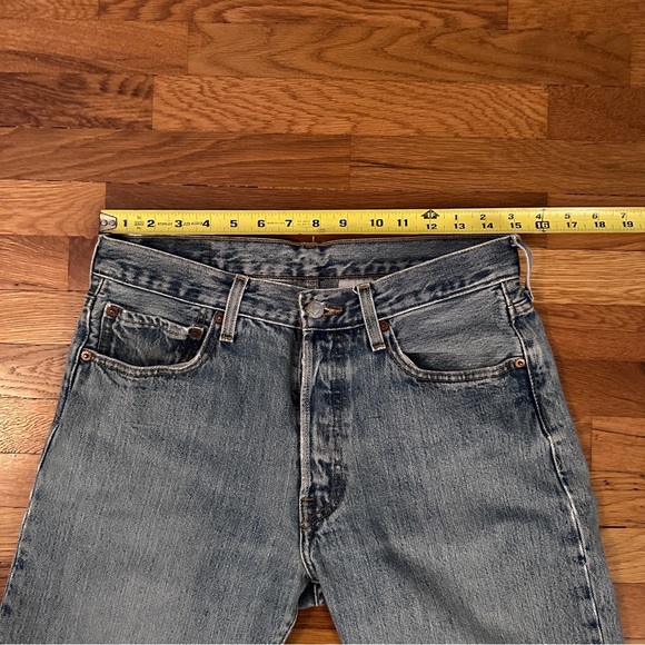 Levi 501 Straight Leg, Button Fly Jeans - Picture 7 of 9